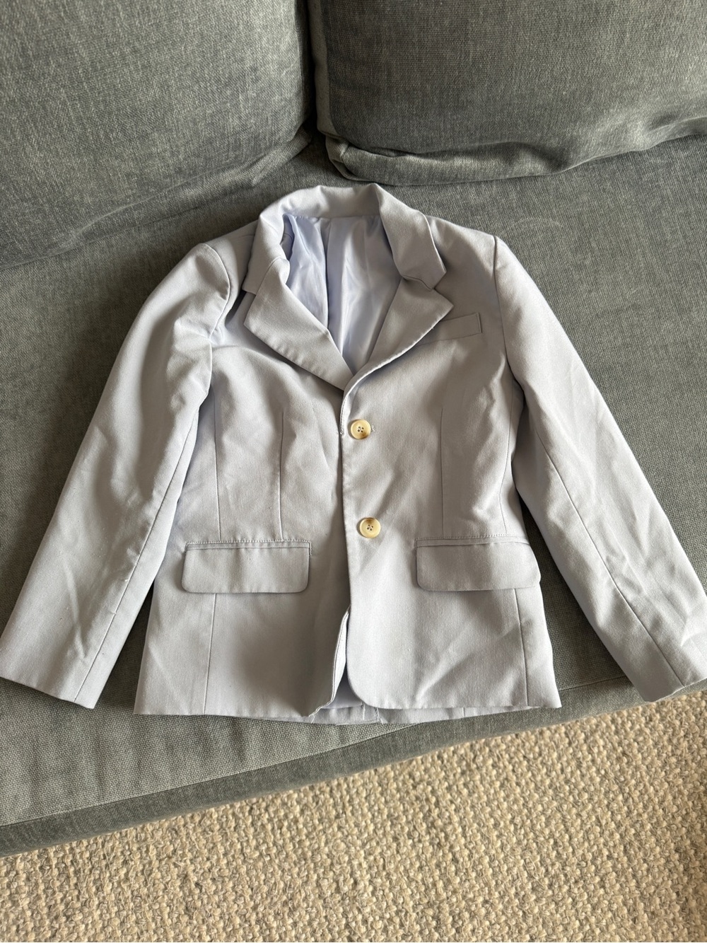 Classic Light Gray Boys' Blazer Jacket - Kids Jackets & Coats